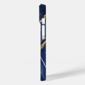 Indigo Marmer Case-Mate iPhone Case (Achterkant / Links)