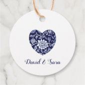 Indigo Meadow Wildflowers Wedding Thank You Bedankjes Labels (Achterkant)