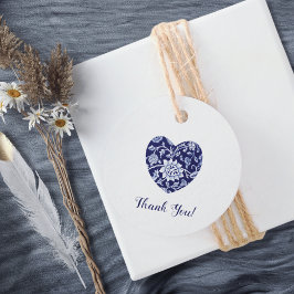 Indigo Meadow Wildflowers Wedding Thank You Bedankjes Labels
