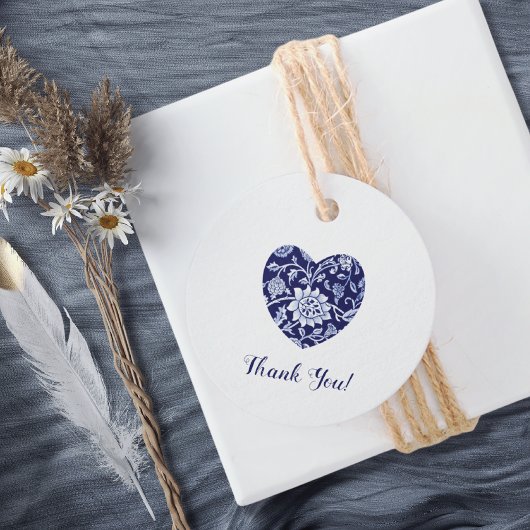 Indigo Meadow Wildflowers Wedding Thank You Bedankjes Labels
