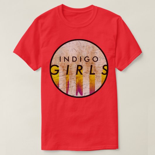 Indigo Meisjes GELE CIRKEL T-shirt (Design voorkant)