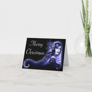 Indigo-Merry Christmas Feestdagen Kaart