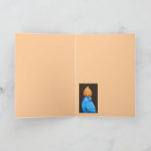 Indigo met Chinese lantaarnkaart voor pet Kaart (Binnen)