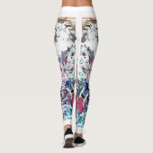 Indigo met wit leggings (Achterkant)
