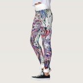 Indigo met wit leggings (Links)