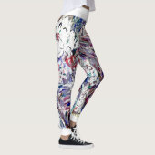 Indigo met wit leggings (Rechts)
