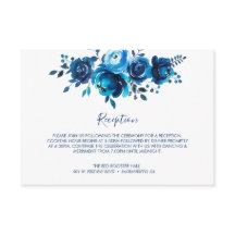 Indigo Mood Floral bruiloft receptie