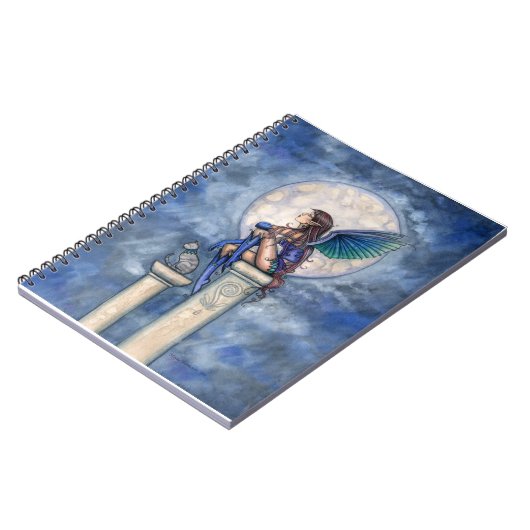 Indigo Moon Fantasy Fairy en Cat Notitieboek (Linkerzijde)