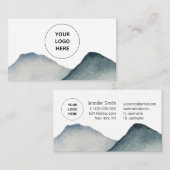 Indigo Mountains, stijlvol, modern, eenvoudig Visitekaartje (Voorkant / Achterkant)