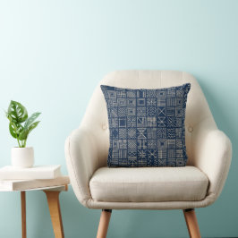 Indigo Mudcloth | Ambachtelijk Weefsel Kussen