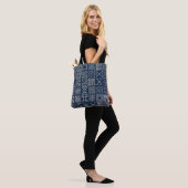 Indigo Mudcloth | Ambachtelijk Weefsel Tote Bag (Op model)