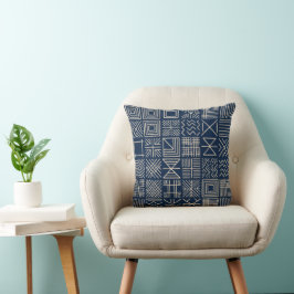 Indigo Mudcloth | Artisan Weave Statement Kussen
