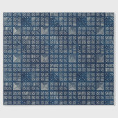 Indigo Mudcloth | Mosaic Minimalist Cadeaupapier (Vlak)