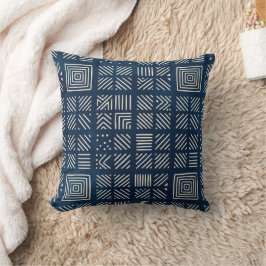 Indigo Mudcloth | Mosaic Minimalist Kussen