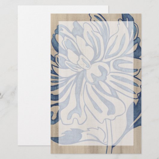 Indigo Mum Briefpapier (Voorkant / Achterkant)