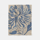 Indigo Mum Fleece Deken (Voorkant)