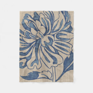 Indigo Mum Fleece Deken