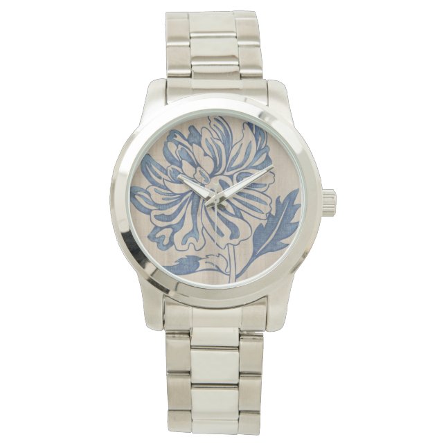 Indigo Mum Horloge (Voorkant)