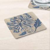 Indigo Mum Kartonnen Onderzetters (Schuin)