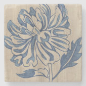 Indigo Mum Stenen Onderzetter (Voorkant)