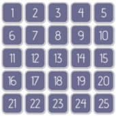 Indigo Navy Blue Custom Square Number Stickers (Voorkant)