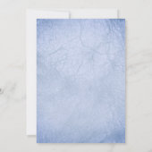 Indigo Navy Flowers Blue Waterverf Quinceanera Kaart (Achterkant)