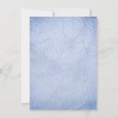 Indigo Navy Midnight Blue Flowers Rehearsal Kaart (Achterkant)