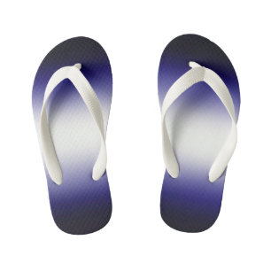 Indigo oceaanblauw kinder teenslippers