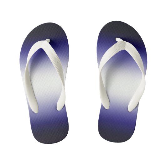 Indigo oceaanblauw kinder teenslippers (Voetbed)
