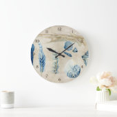 Indigo Ocean Beach Sketchbook Waterverf Shells Grote Klok (Huis)