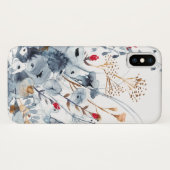 Indigo & Ochre - Waterverf Flowers Case-Mate iPhone Case (Achterkant (horizontaal))