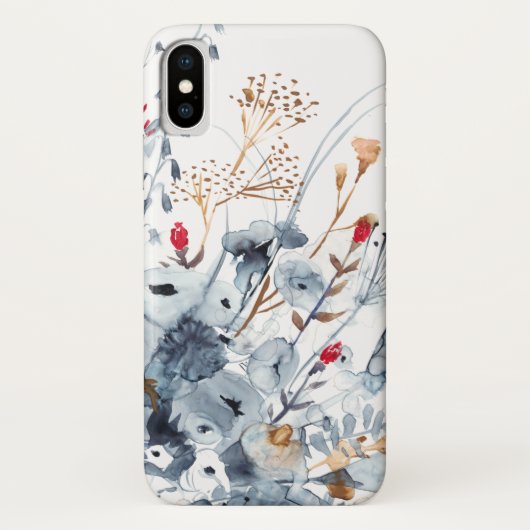 Indigo & Ochre - Waterverf Flowers Case-Mate iPhone Case (Achterkant)