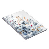 Indigo & Ochre - Waterverf Flowers Notitieboek (Rechterzijde)