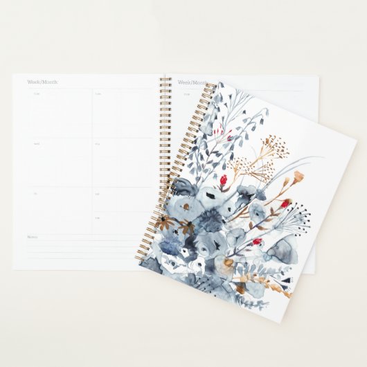 Indigo & Ochre - Waterverf Flowers Planner (Display)