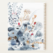 Indigo & Ochre - Waterverf Flowers Planner (Achterkant)