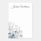 Indigo & Ochre - Waterverf Flowers Post-it® Notes (Voorkant)