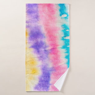 Indigo Old Dirty Wall. Dye Bohemian. Gele spiegel Badhanddoek