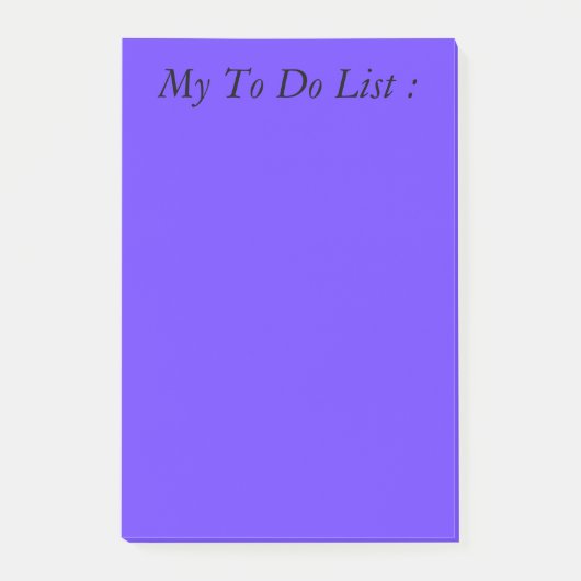 Indigo om lijst te doen post-it® notes (Voorkant)