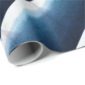 Indigo Ombre Fade Dip Dyed Shibori Cadeaupapier (Rol Hoek)