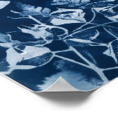 Indigo Orchide Varentropische Cyanotype Poster (Hoek)