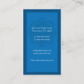 Indigo Ornament Visitekaartje (Achterkant)