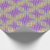 Indigo Paars Alternative Diamond Pattern Cadeaupapier (Hoek)