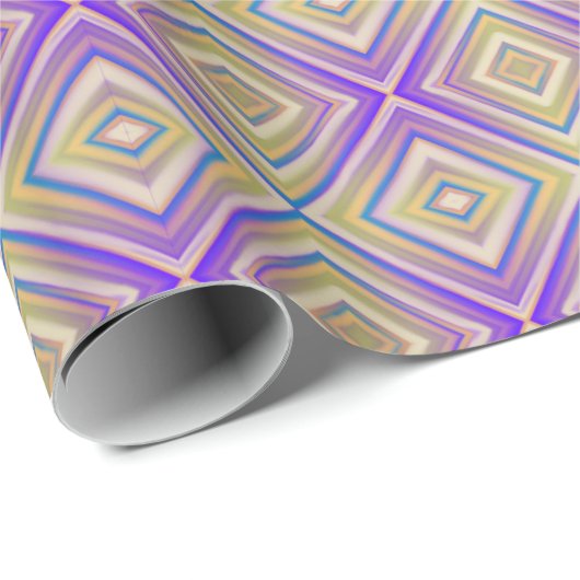 Indigo Paars Alternative Diamond Pattern Cadeaupapier (Rol Hoek)