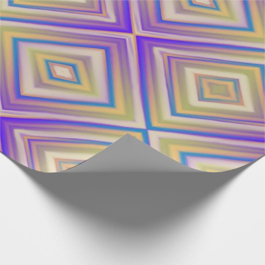 Indigo Paars Alternative Diamond Pattern Cadeaupapier (Hoek)