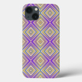 Indigo Paars Alternative Diamond Pattern Case-Mate iPhone Case (Achterkant)