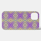 Indigo Paars Alternative Diamond Pattern Case-Mate iPhone Case (Achterkant (horizontaal))