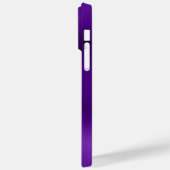 Indigo Paars en Zilver Glitter Glam Handtekening Case-Mate iPhone Case (Achterkant / Links)