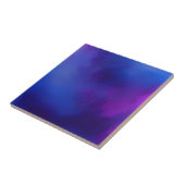 Indigo paarse abstracte kunstkeramische tegel tegeltje (Zijkant)