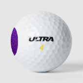 Indigo paarse glitter golfballen (Logo)