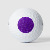 Indigo paarse glitter golfballen (Voorkant)